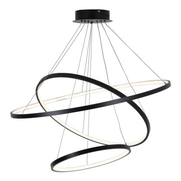 LED Luster na sajli LEA LED/60W/230V 4000K pr. 80 cm crna