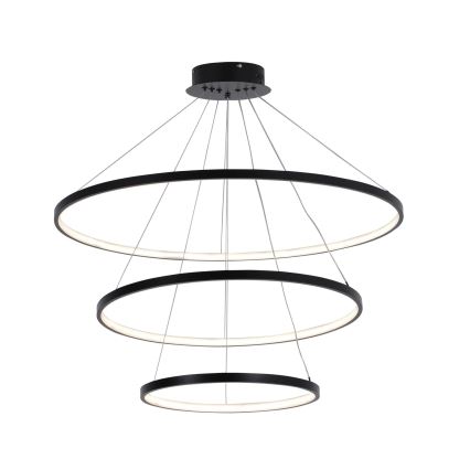 LED Luster na sajli LEA LED/60W/230V 4000K pr. 80 cm crna
