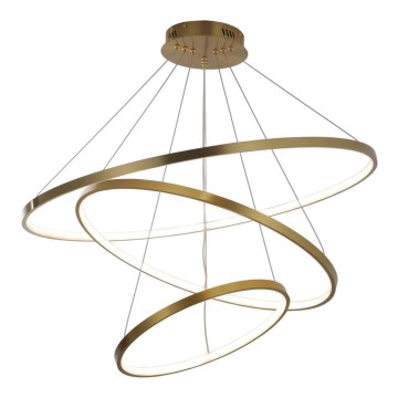 LED Luster na sajli LEA LED/60W/230V 4000K pr. 80 cm zlatna