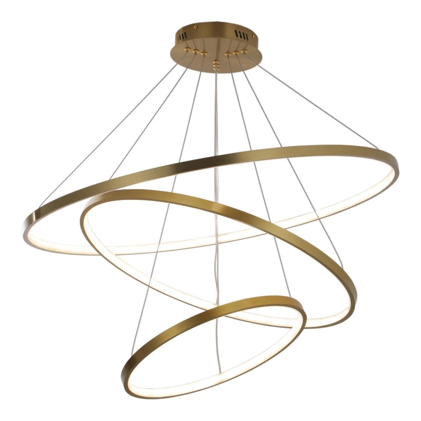 LED Luster na sajli LEA LED/60W/230V 4000K pr. 80 cm zlatna