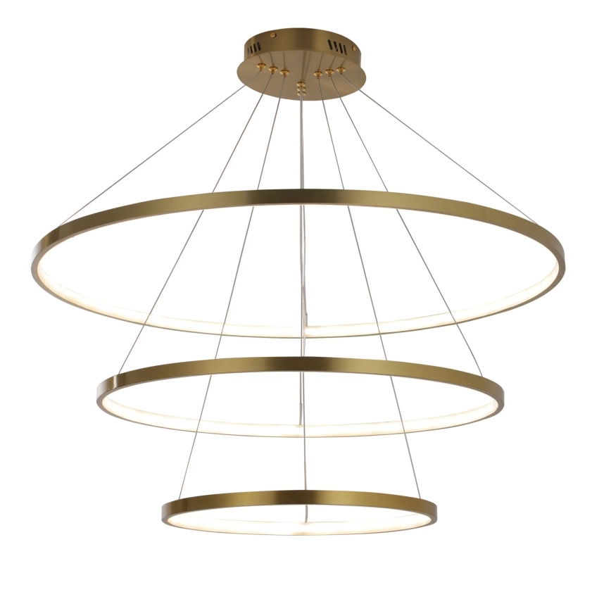 LED Luster na sajli LEA LED/60W/230V 4000K pr. 80 cm zlatna