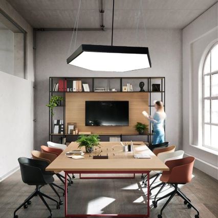 LED Luster na sajli LED/100W/230V 4000K pr. 100 cm