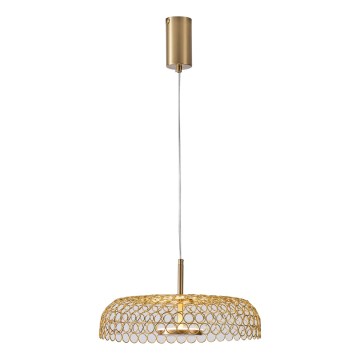 LED Luster na sajli LED/10W/230V 3000K zlatna pr. 35 cm