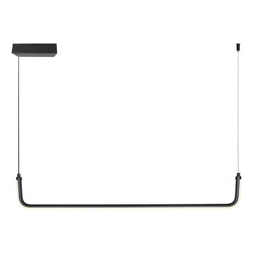 LED Luster na sajli LED/12W/230V 4000K 90 cm crna