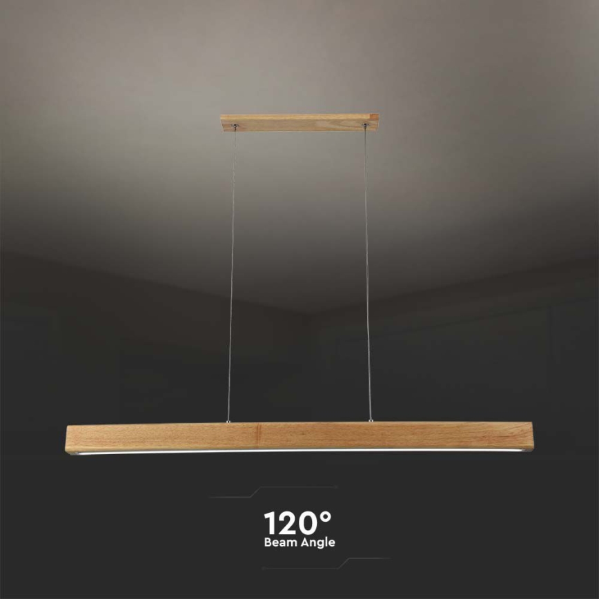 LED Luster na sajli LED/12W/230V 4000K smeđa