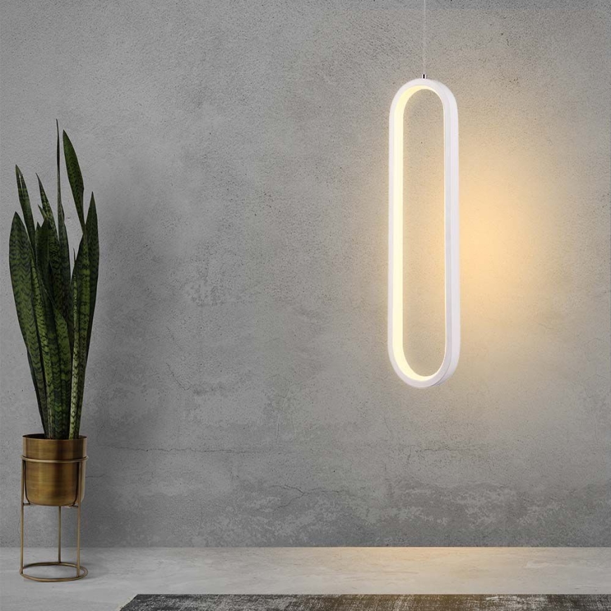 LED Luster na sajli LED/13W/230V 4000K bijela