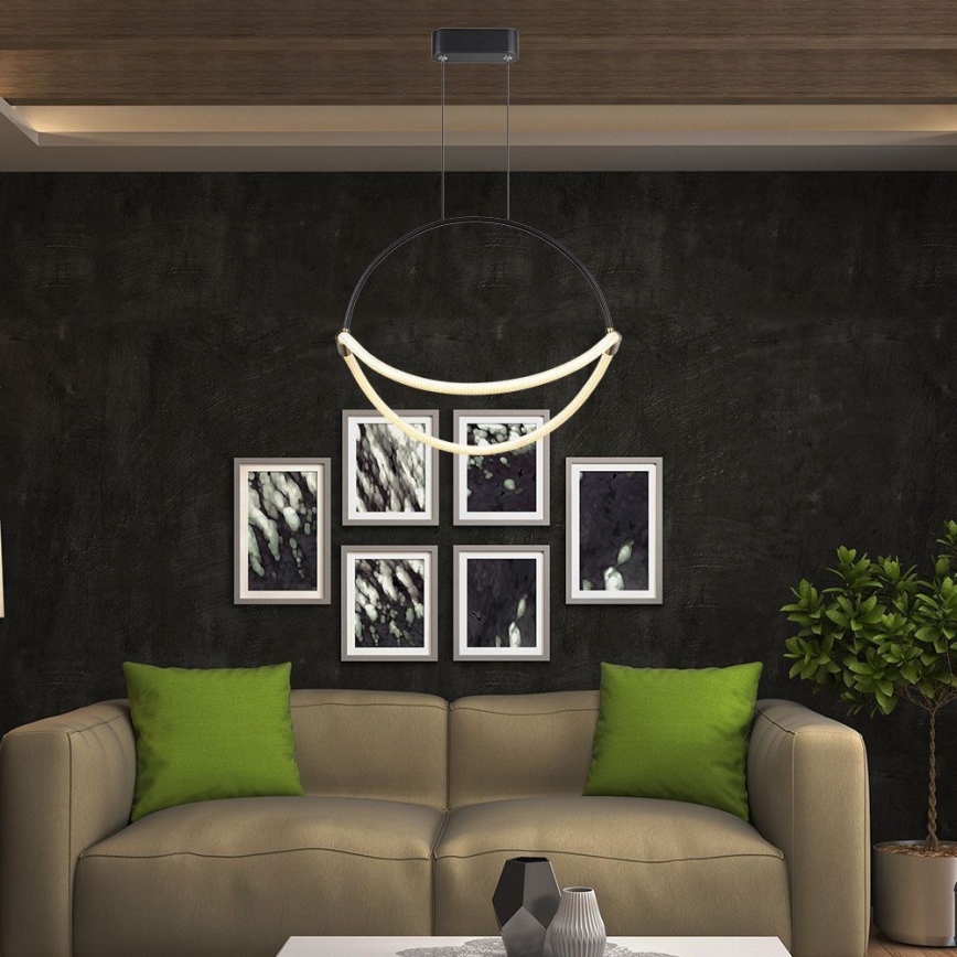 LED Luster na sajli LED/16W/230V 3000K pr. 50 cm
