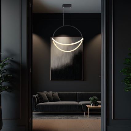 LED Luster na sajli LED/16W/230V 3000K pr. 50 cm