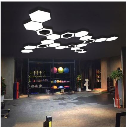 LED luster na sajli LED/20W/230V crni