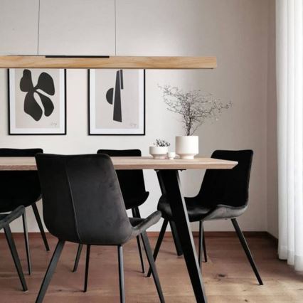 LED Luster na sajli LED/22W/230V 4000K 120 cm bor/masivni