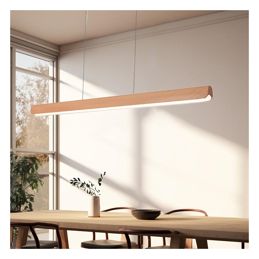 LED Luster na sajli LED/22W/230V 4000K 120 cm bukva/masivni