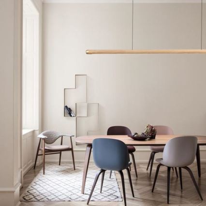 LED Luster na sajli LED/22W/230V 4000K 120 cm jasen/masivni