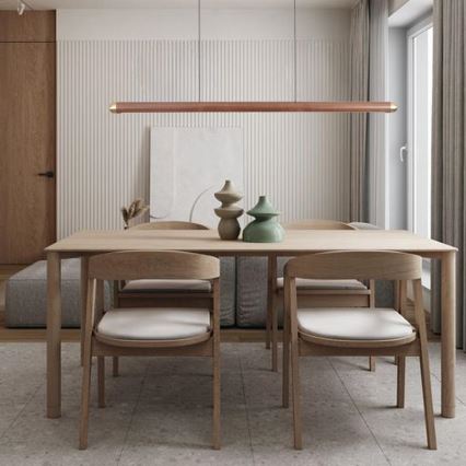 LED Luster na sajli LED/22W/230V 4000K 120 cm jasen/masivni