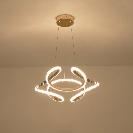 LED Luster na sajli LED/24W/230V 3000K 50x120 cm