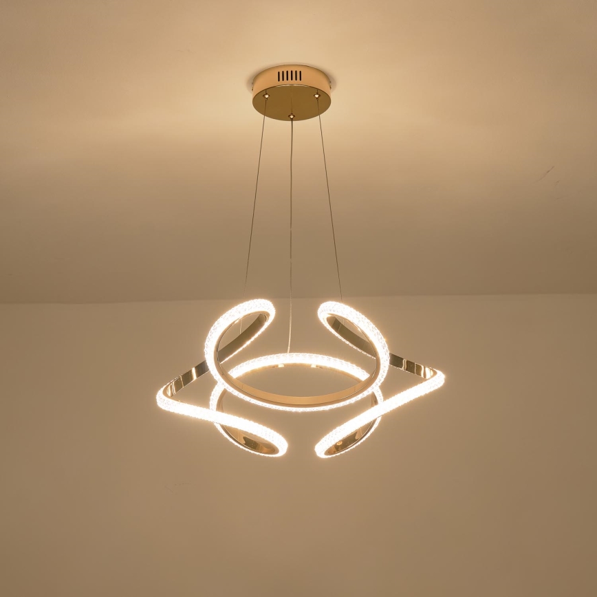 LED Luster na sajli LED/24W/230V 3000K 50x120 cm