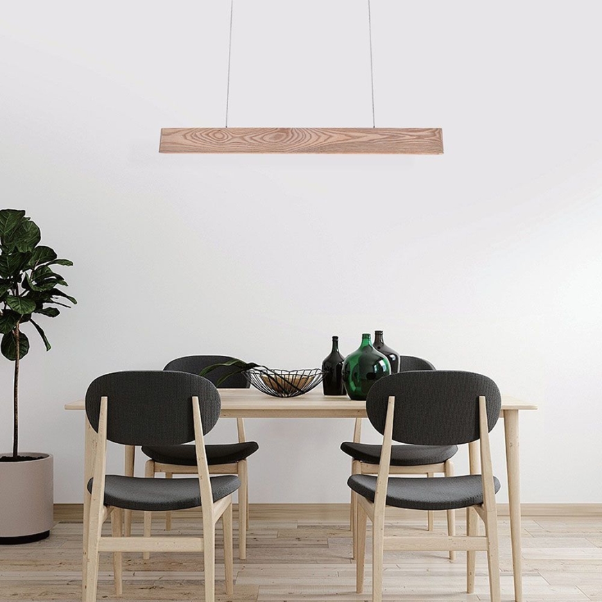 LED Luster na sajli LED/24W/230V 3000K smeđa