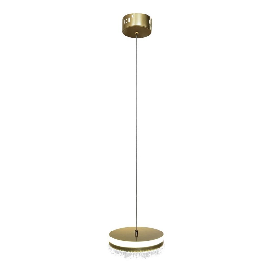 LED Luster na sajli LED/25W/230V pr. 20 cm zlatna