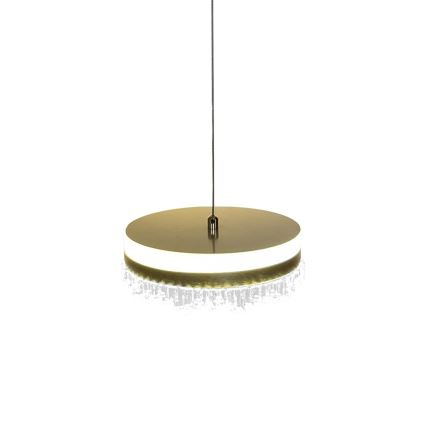 LED Luster na sajli LED/25W/230V pr. 20 cm zlatna