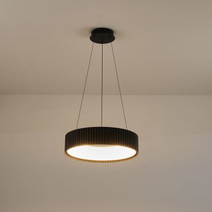 LED Luster na sajli LED/30W/230V 3000K crna