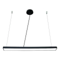 LED Luster na sajli LED/32W/230V 4000K pr. 120 cm crna