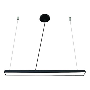 LED Luster na sajli LED/32W/230V 4000K pr. 120 cm crna