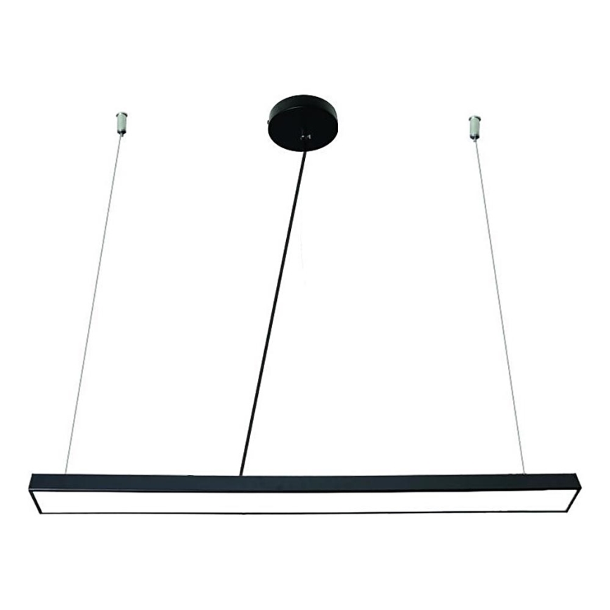 LED Luster na sajli LED/32W/230V 4000K pr. 120 cm crna