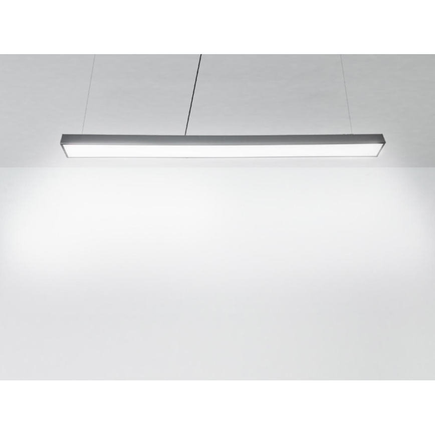 LED Luster na sajli LED/32W/230V 4000K pr. 120 cm crna