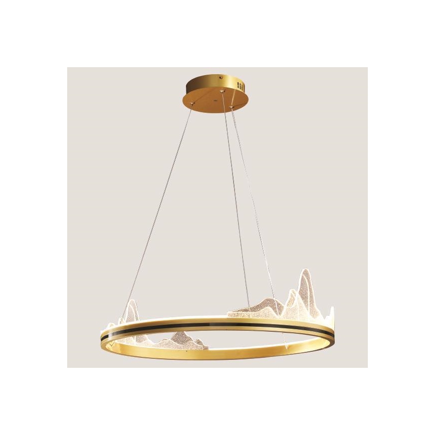 LED Luster na sajli LED/35W/230V 3000K zlatna