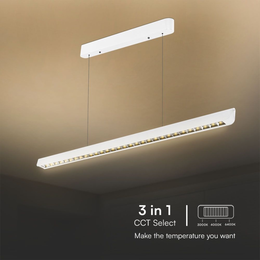 LED Luster na sajli LED/36W/230V 3000/4000/6400K bijela