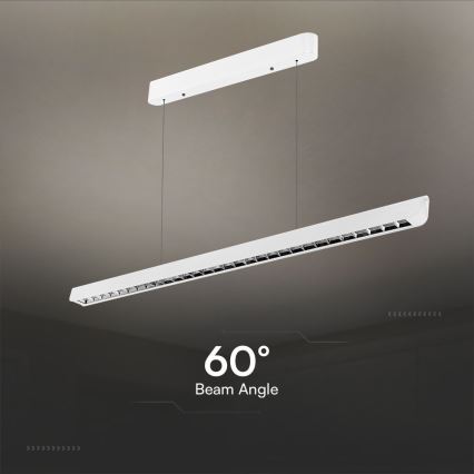 LED Luster na sajli LED/36W/230V 3000/4000/6400K bijela