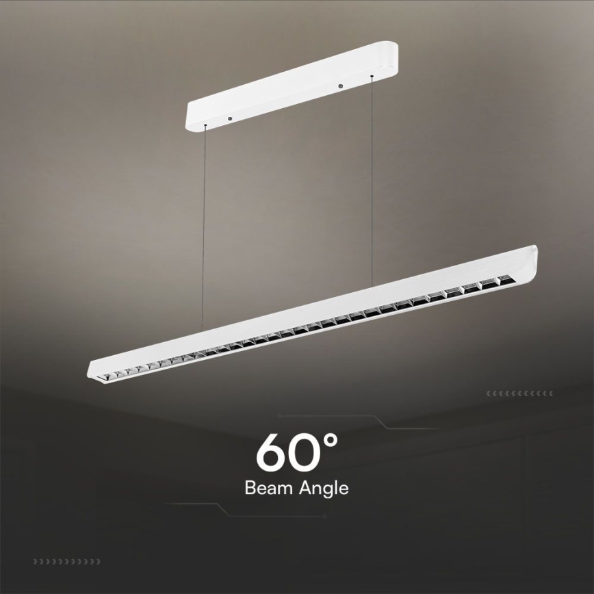 LED Luster na sajli LED/36W/230V 3000/4000/6400K bijela