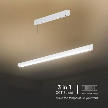 LED Luster na sajli LED/36W/230V 3000/4000/6400K bijela