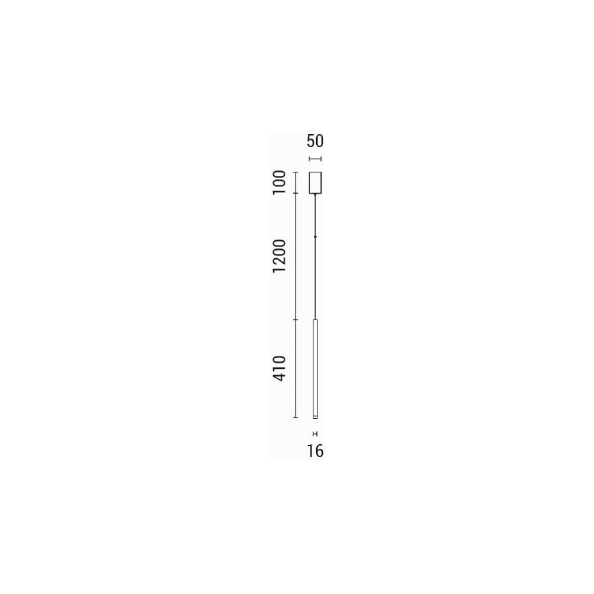 LED Luster na sajli LED/3W/230V 3000K pr. 5 cm