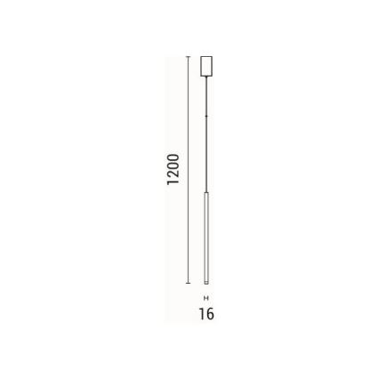 LED Luster na sajli LED/3W/230V 3000K pr. 6 cm