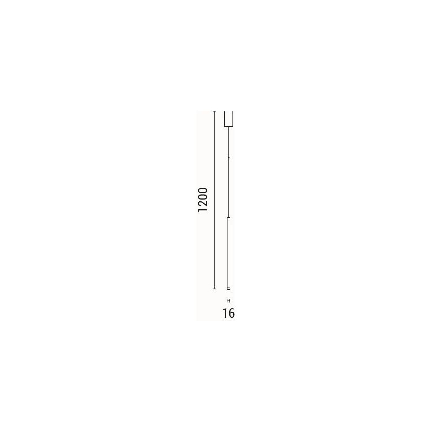 LED Luster na sajli LED/3W/230V 3000K pr. 6 cm