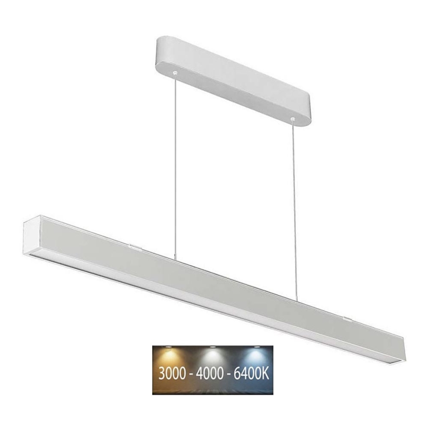 LED Luster na sajli LED/40W/230V 3000/4000/6400K bijela