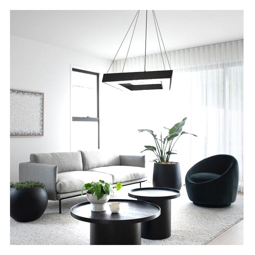 LED Luster na sajli LED/40W/230V 4000K 60x60 cm