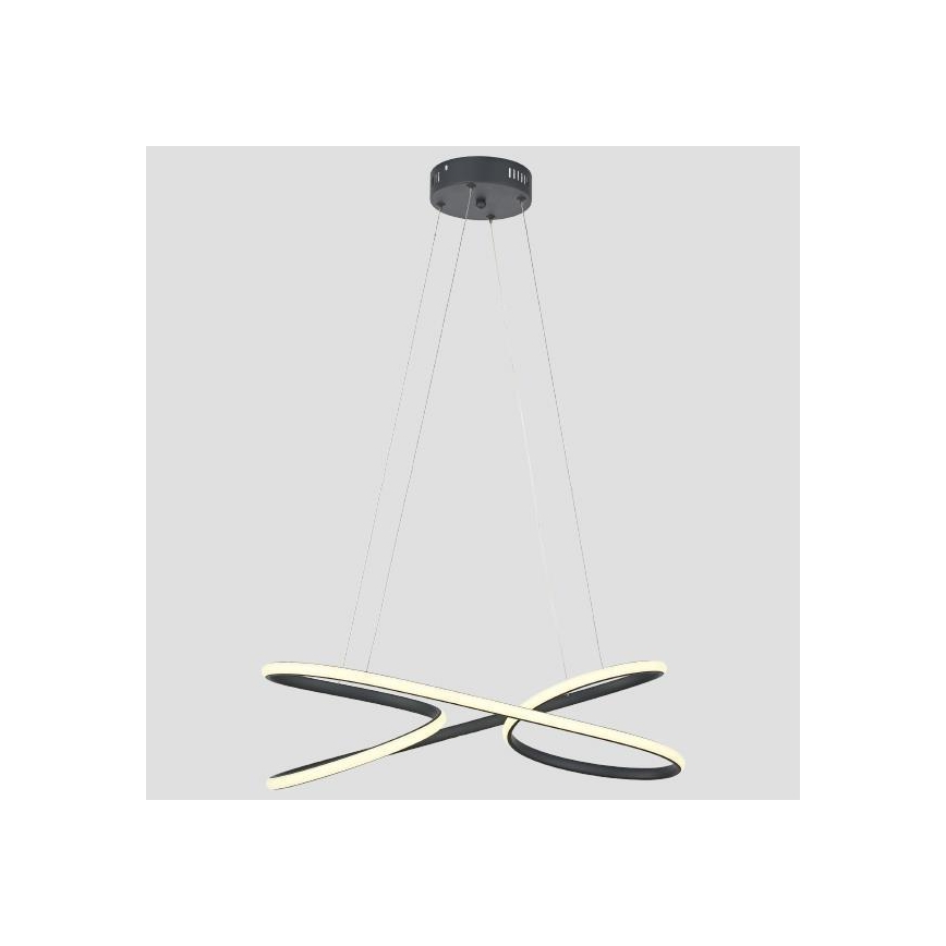 LED Luster na sajli LED/40W/230V 4000K crna