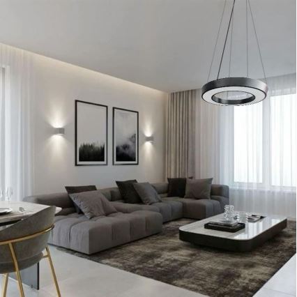 LED Luster na sajli LED/40W/230V 4000K pr. 80 cm