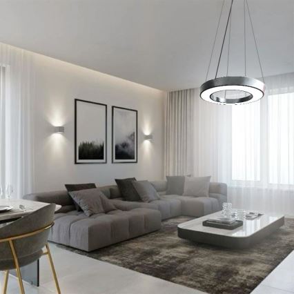LED Luster na sajli LED/40W/230V 4000K pr. 80 cm