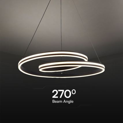LED Luster na sajli LED/40W/230V 3000/4000/6400K