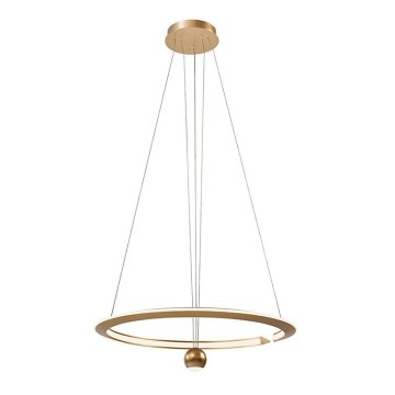 LED Luster na sajli LED/45W/230V 3000K pr. 62 cm zlatna