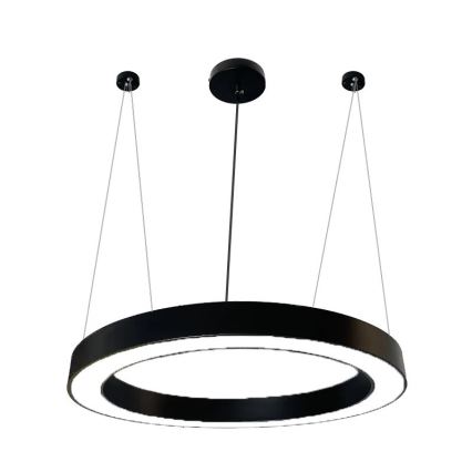LED Luster na sajli LED/50W/230V 4000K pr. 100 cm crna