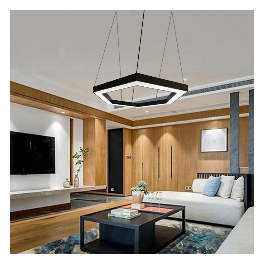 LED Luster na sajli LED/50W/230V 4000K pr. 100 cm