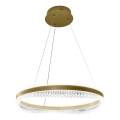 LED Luster na sajli LED/52W/230V pr. 60 cm zlatna