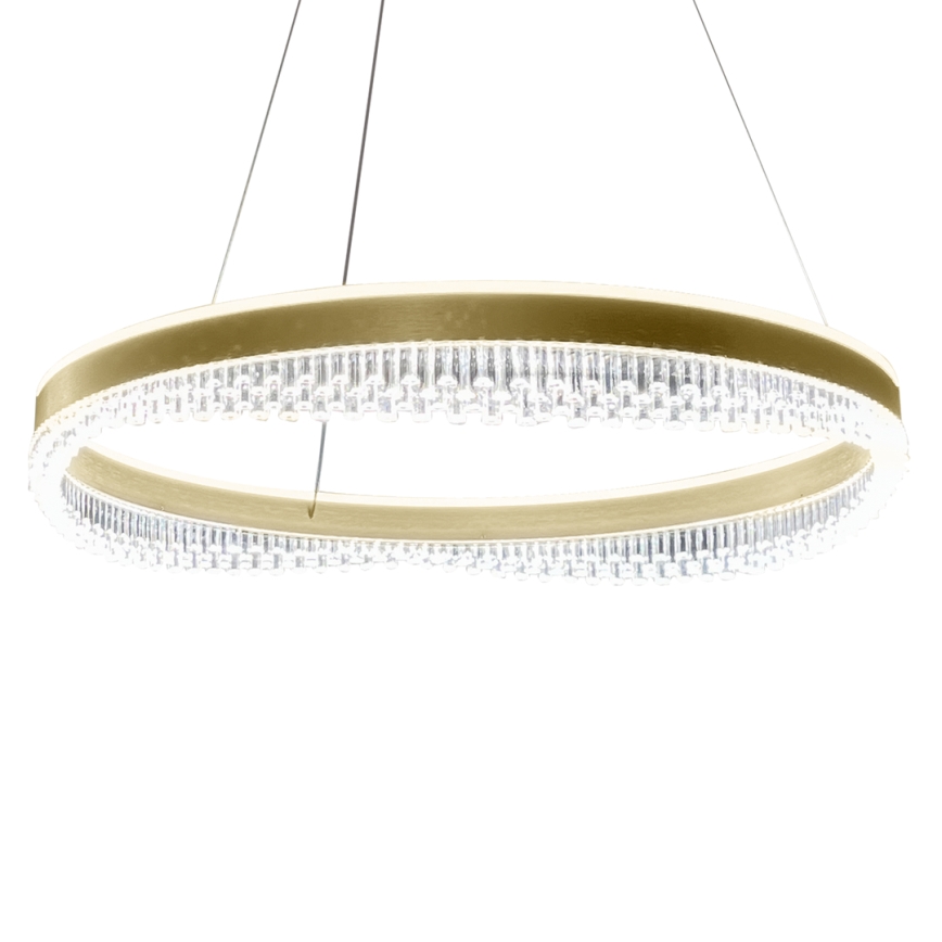 LED Luster na sajli LED/52W/230V pr. 60 cm zlatna