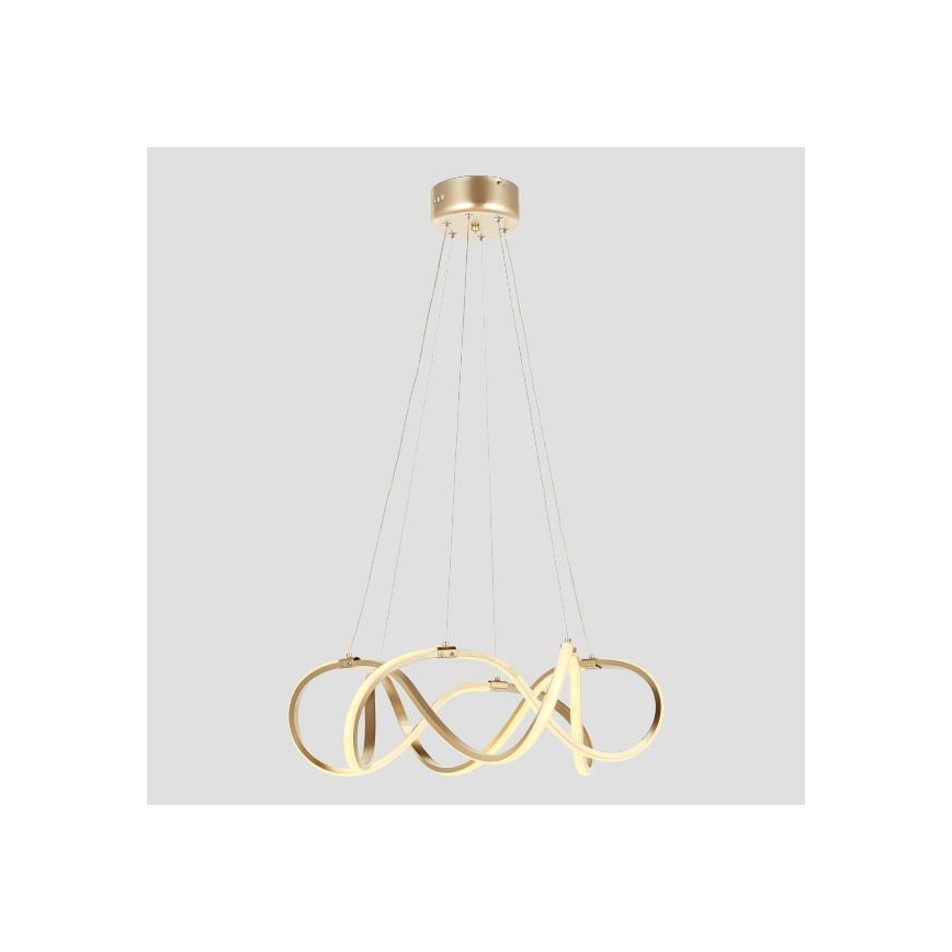 LED Luster na sajli LED/54W/230V 3000/4000/6000K zlatna