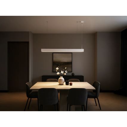 LED luster na sajli LED/55W/230V 3000/4000/6500K 120 cm bijela