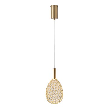 LED Luster na sajli LED/6,3W/230V 3000K zlatna pr. 14 cm