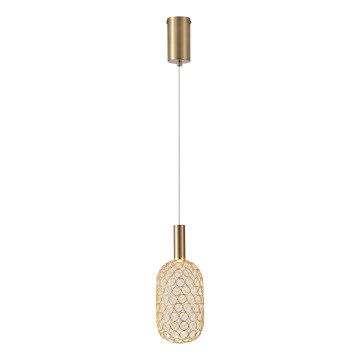 LED Luster na sajli LED/6,3W/230V 3000K zlatna pr. 20 cm